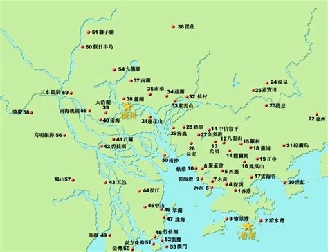 華南地區地圖